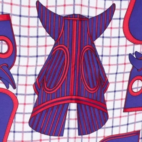 Hermes Paris Camails 100% Silk Scarf 90cm Square Red Blue Yellow in Box - Picture 7 of 13